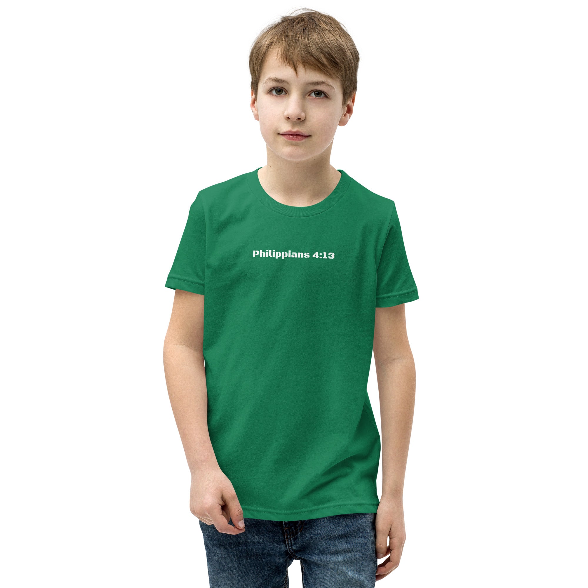 Boy's Youth Short Sleeve T-Shirt - Philippians 4:13