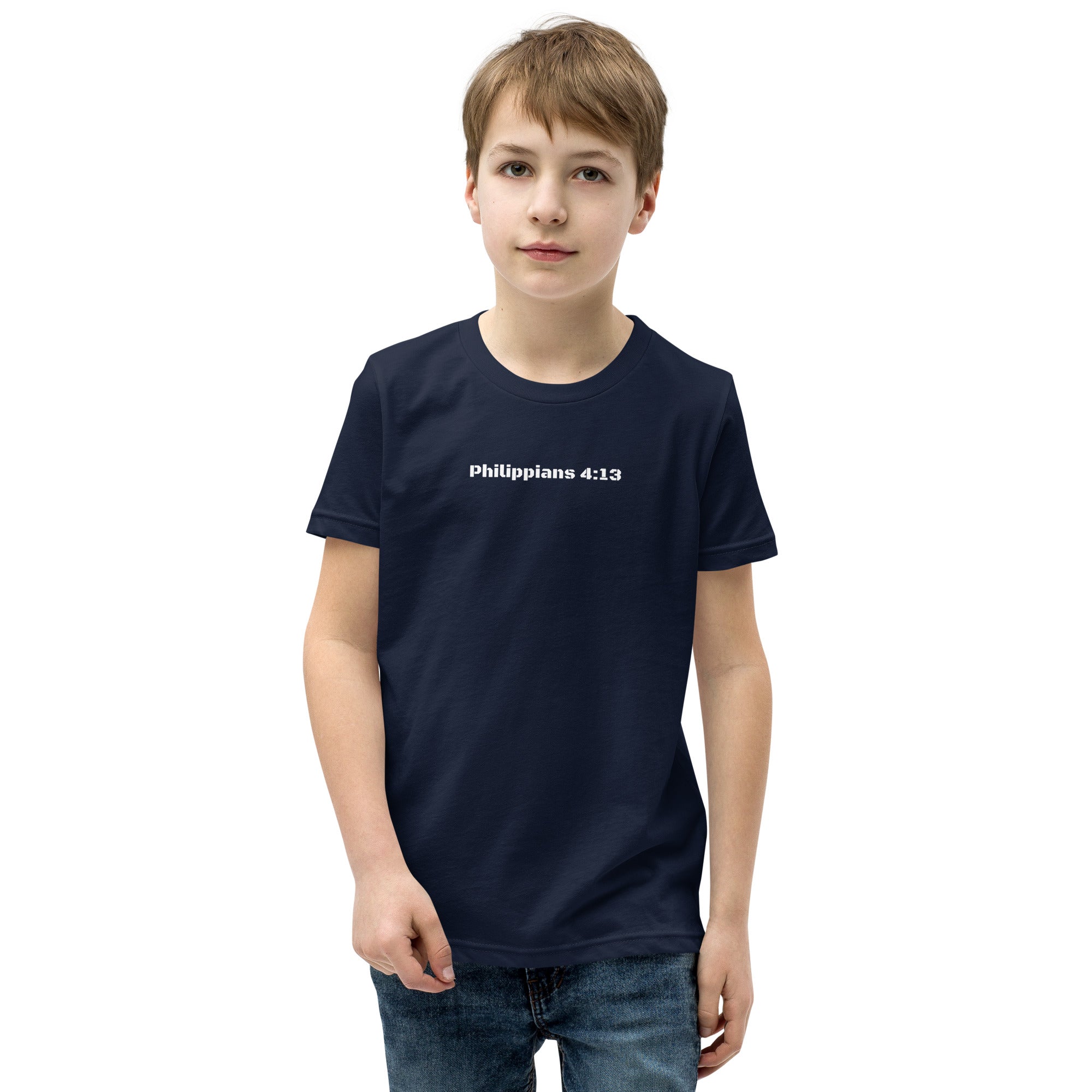 Boy's Youth Short Sleeve T-Shirt - Philippians 4:13