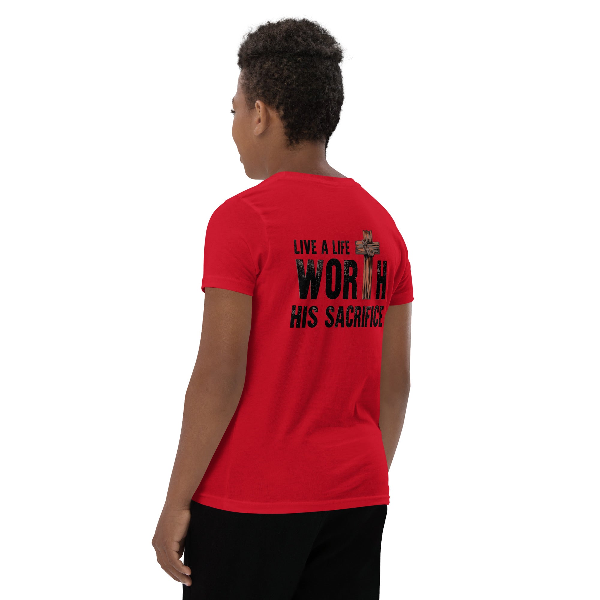 Boy's Youth Short Sleeve T-Shirt - Sacrifice