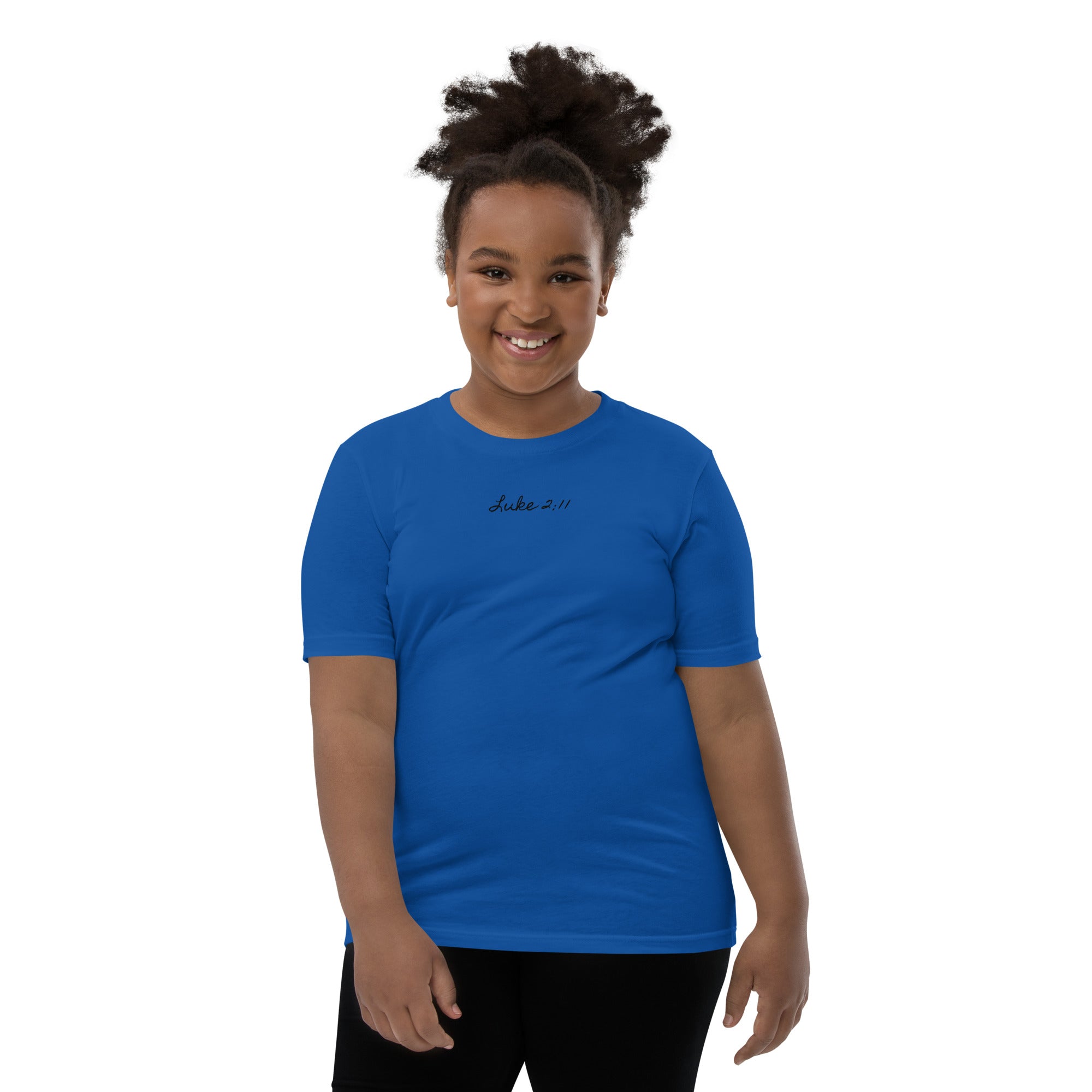 Girl's Youth Short Sleeve T-Shirt - Luke 2:11