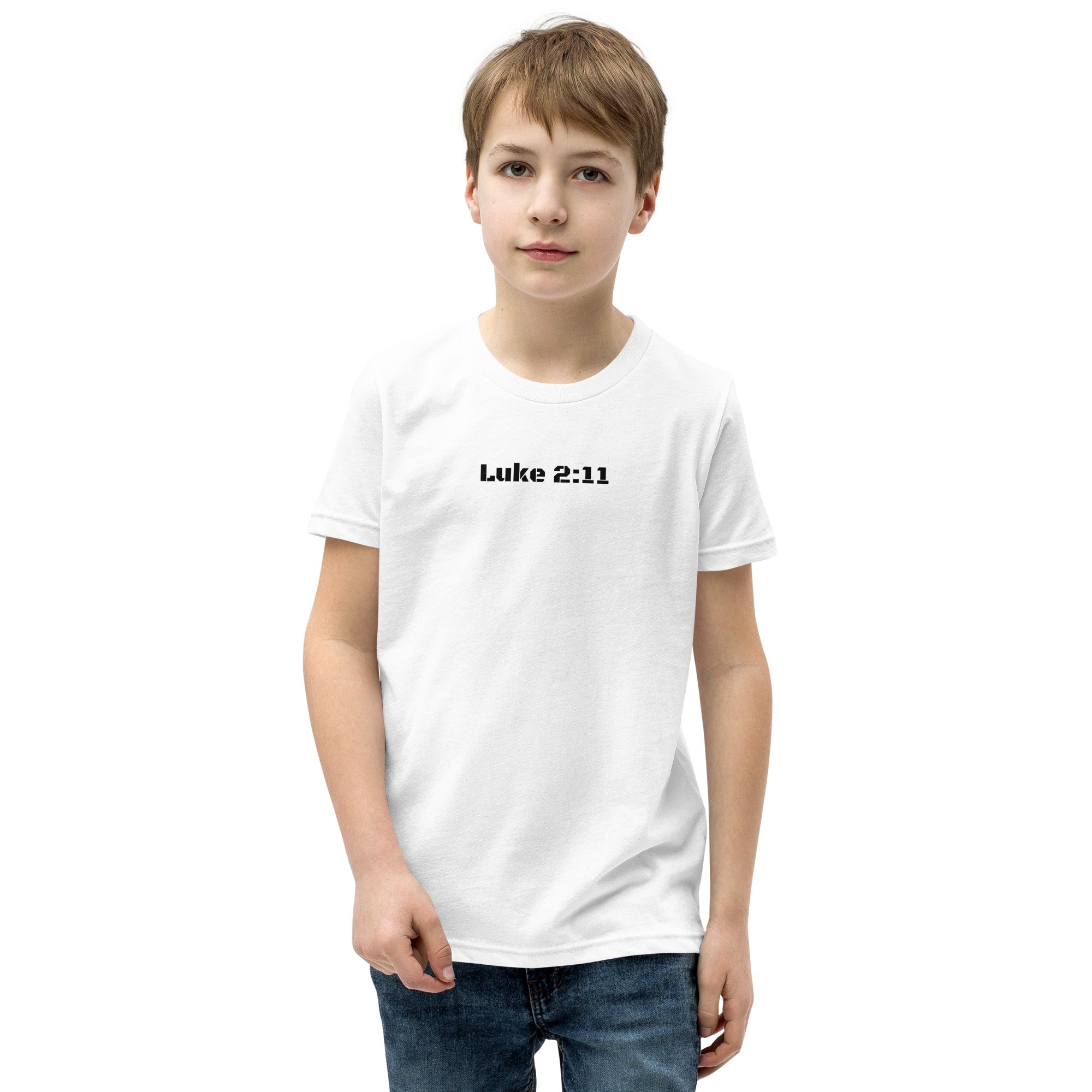 Boy's Youth Short Sleeve T-Shirt - Luke 2:11